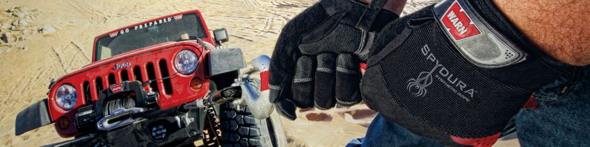 Bannière présentant l'utilisation d'un treuil en sécurité