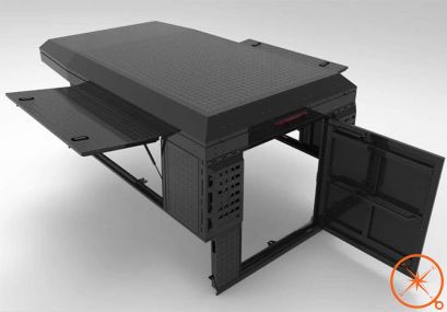 Le Canopy Camper noir strié