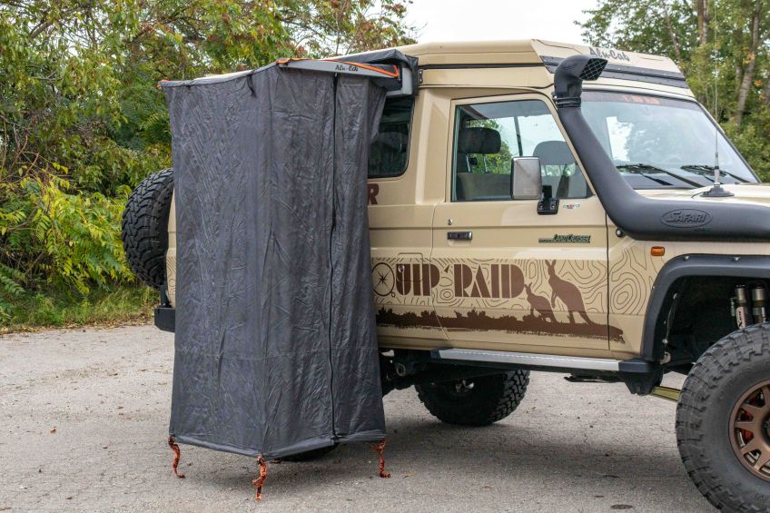 Toyota Land cruiser 78 vdj vdj78 auvent douche alu-cab