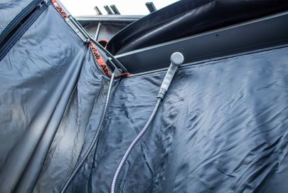 Douchette fixable au auvent douche Alu-Cab