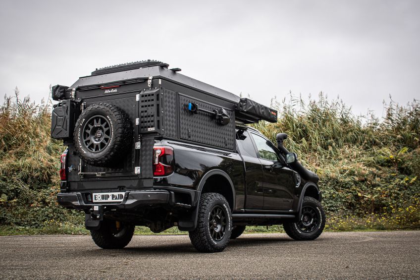Ford Ranger PXIV préparation tout terrain pick up 4x4 raid bivouac en Alsace Canopy Camper Alu-Cab