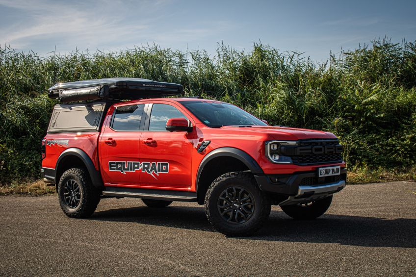 Ford Ranger Raptor Alu-Cab James Baroud préparé par Equip'Raid