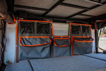 Reservoir d'eau 50L alu-cab et ses pochettes de rangements