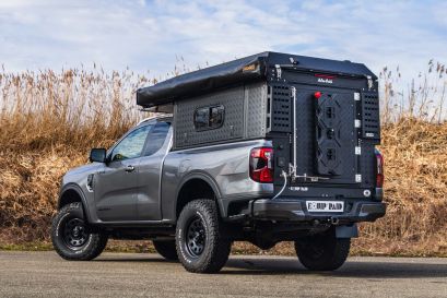Ford Ranger équipé d'un Canopy Camper par Equip'Raid 4x4 tout-terrain