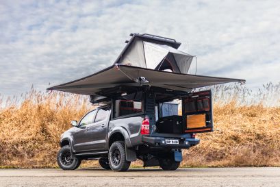 Canopy Camper et auvent Alu-Cab ouverts