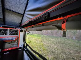 Ford ranger PXII Canopy Camper préparé par equip'raid equipement tout-terrain 4x4 raid bivouac moustiquaire alu-cab