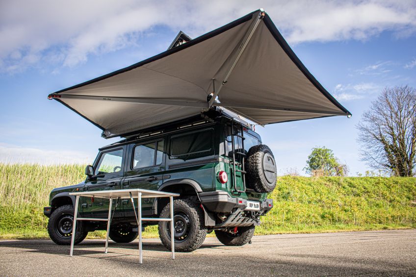 Land rover defender 110 avec auvent 270°