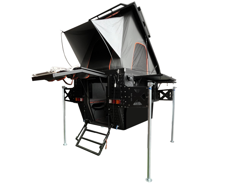 Ford Ranger Raptor préparé par Equip'Raid avec une cellule Khaya Alu-Cab