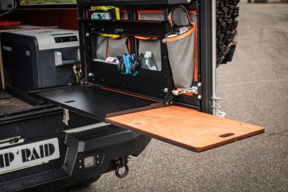 Préparation pick up Ford Ranger PXIII 4x4 tout-terrain par Equip'Raid Canopy Camper table pliante