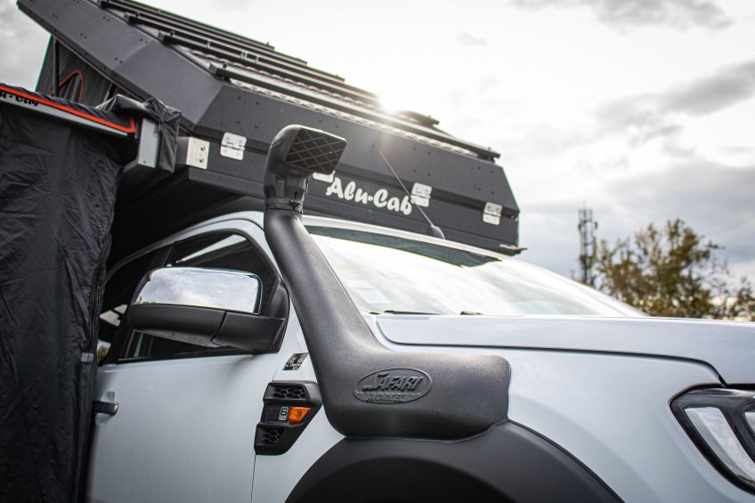 Préparation pick up Ford Ranger PXIII 4x4 tout-terrain par Equip'Raid Canopy Camper snorkel Safari