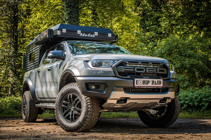 Ford ranger Canopy Camper Alu-Cab préparé par Equip'Raid Mulhouse