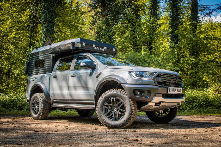 Ford ranger Canopy Camper Alu-Cab préparé par Equip'Raid Mulhouse