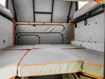 Le couchage du bas permet d'accueillir 2 enfants sur un couchage de 1.22m x 