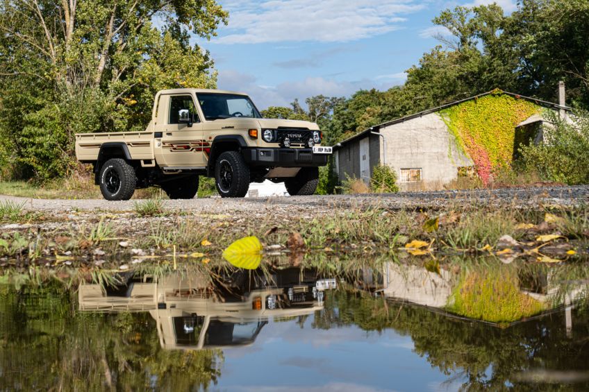 Toyota Land Cruiser 79 2024 facelift version Afrique jantes Evo Corse Equip'Raid importation série 7 Alsace Euro 6