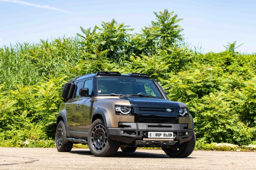 equipement 4x4 tout terrain offroad treuil 4equip'raid mulhouse Alsace Land Rover New Def pare chocs