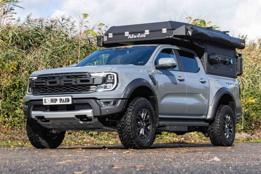 préparation 4x4 ford raptor 2023 equip'raid canopy camper alu-cab