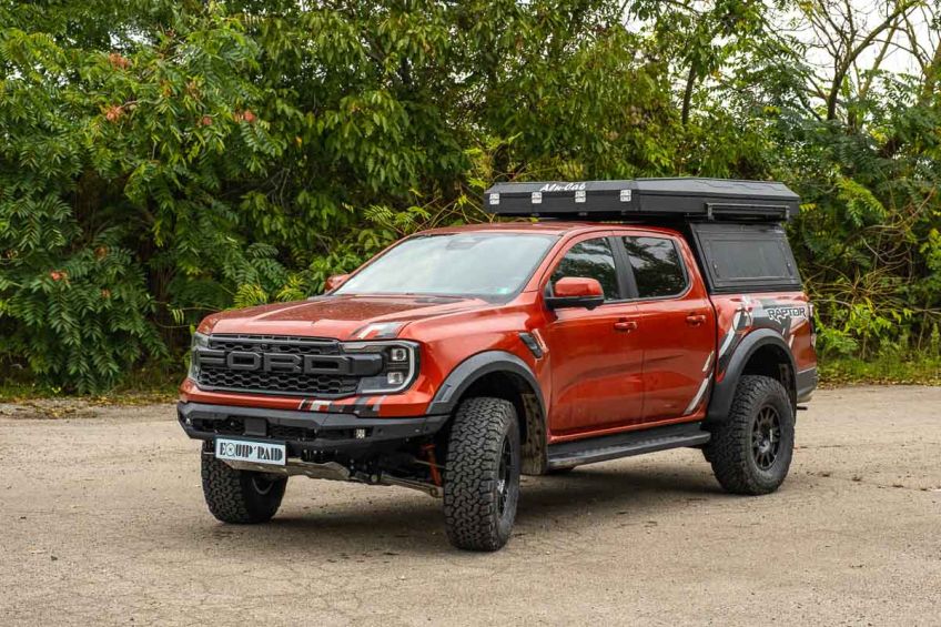 Ford Ranger Raptor 2023 préparé par Equip'Raid Alu-Cab Frontrunner ARB Victron