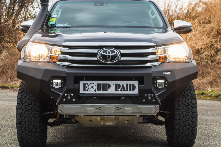 préparation 4x4 equip'raid voyage desert bivouac alsace pare choc rival protection moteur