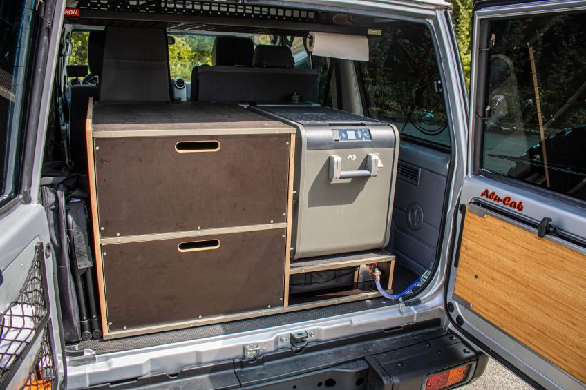 Aménagement du Toyota J76 préparé par Equip'Raid