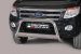 PROTECTION AVANT TUBULAIRE 63MM INOX HOMOLOGUEE CE POUR FORD RANGER DOUBLE ET EXTRA CABINE DE 2012 A 2022