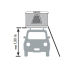 OPTION ECHELLE STANDARD POUR TENTE DE TOIT COQUE AUTOHOME (HAUTEUR VEHICULE MAX 190 CM)