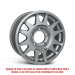 JANTE ALUMINIUM RENFORCE RAID EVO CORSE DAKAR ZERO 8x17" ET 0 GRIS POUR FORD RANGER ET RAPTOR AVEC ELARGISSEURS D'AILES