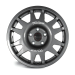 JANTE ALUMINIUM RENFORCE RAID EVO CORSE DAKAR ZERO 8x17" ET 10 GRIS ANTHRACITE JEEP WRANGLER JK
