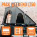 PACK WEEKEND TENTE DE TOIT ALU CAB LT-50 "LIGHTWEIGHT" NOIRE
