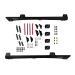 KIT SUPPORT DE MONTAGE COURT AVEC DEFLECTEUR POUR GALERIE DE TOIT ARB BASE RACK (ref: 1770020/1770160) POUR TOYOTA J250
