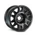 JANTE ALUMINIUM RENFORCE RAID EVO CORSE DAKAR SUPER ZERO 8.5x17" ET 0 POUR JEEP WRANGLER JL NOIR BRILLANT