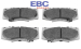PLAQUETTES DE FREIN AVANT EBC ULTIMAX2 TOYOTA HILUX VIGO L.144MM