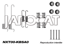 KIT de MONTAGE de MACHOIRES de Frein &agrave; Main