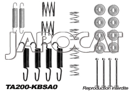 KIT de MONTAGE de MACHOIRES de Frein &agrave; Main