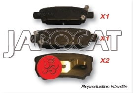 PLAQUETTES de FREIN Arri&egrave;re