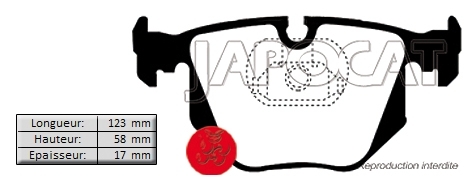 PLAQUETTES de FREIN Arri&egrave;re