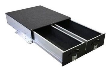 TIROIR DE RANGEMENT DOUBLE ALU CAB 1480 x 1000 x 285 mm