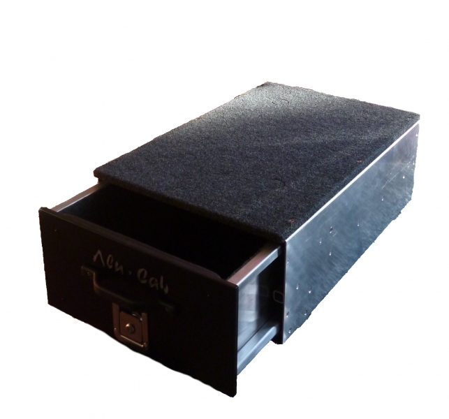 TIROIR DE RANGEMENT SIMPLE ALU CAB 1245 x 500 x 285 mm