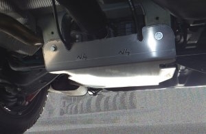 BLINDAGE NEZ DE PONT ARRIERE ALUMINIUM 6MM POUR VOLKSWAGEN T5-T6-T6.1 4MOTION