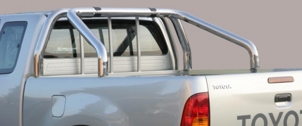 ROLL BAR INOX DBL TUBE &Oslash; 76 TOYOTA HILUX REVO A PARTIR DE 2016