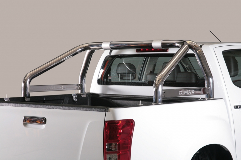 ROLL BAR INOX DOUBLE TUBE &Oslash; 76MM POUR ISUZU D-MAX A PARTIR DE 2012