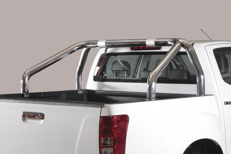 ROLL BAR INOX DOUBLE TUBE &Oslash; 76MM POUR ISUZU DMAX A PARTIR DE 2012