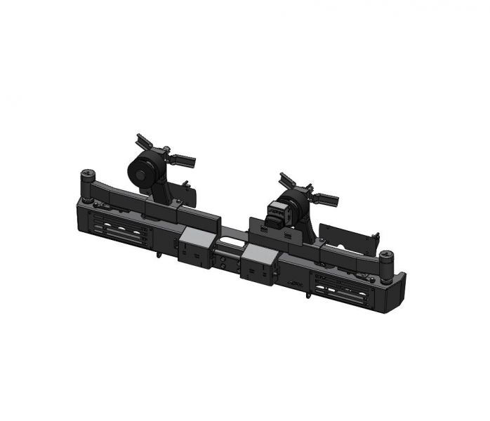 PARE CHOC ARRI&Egrave;RE AFN RENFORC&Eacute; EN ACIER AVEC PORTE ROUE ARRI&Egrave;RE DROIT ET GAUCHE POUR FORD RANGER PX DE 2012 A 2015