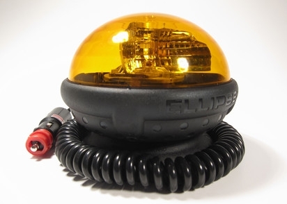 GYROPHARE LUMI&Egrave;RE ROTATIVE 12/24V AVEC 2 AMPOULES