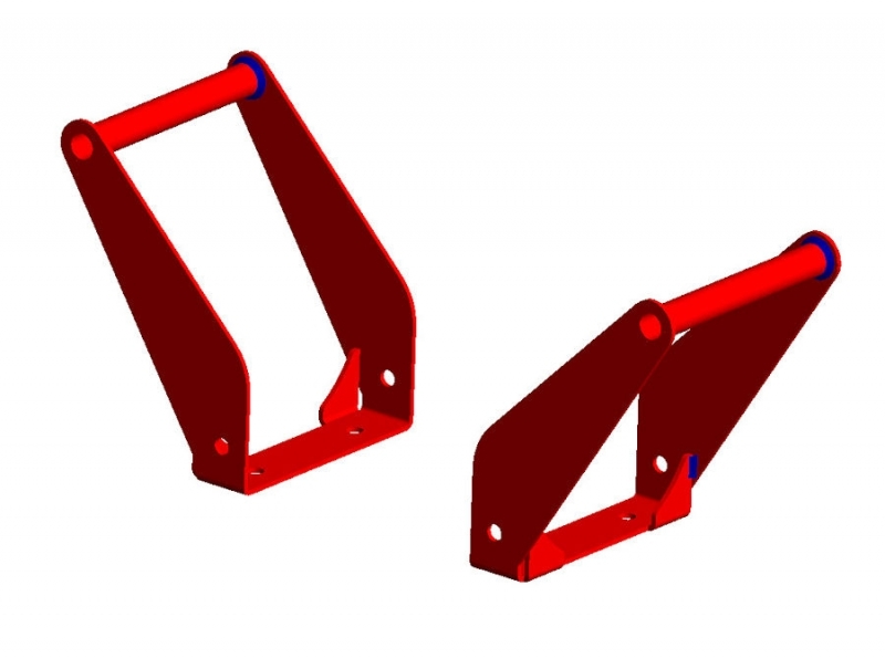 POIGN&Eacute;ES POUR BERCEAU TREUIL AMOVIBLE WARN AVEC BOITIER DE COMMANDE INT&Eacute;GR&Eacute; ET VISSERIE