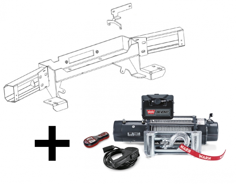 KIT DE MONTAGE INTEGRE AVEC TREUIL WARN XDC POUR TOYOTA LANDCRUISER 200 V8