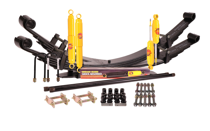 KIT DE SUSPENSION TERRAIN TAMER REHAUSSE +40/50MM POUR MITSUBISHI L200 K74 DE 1991 A 2007