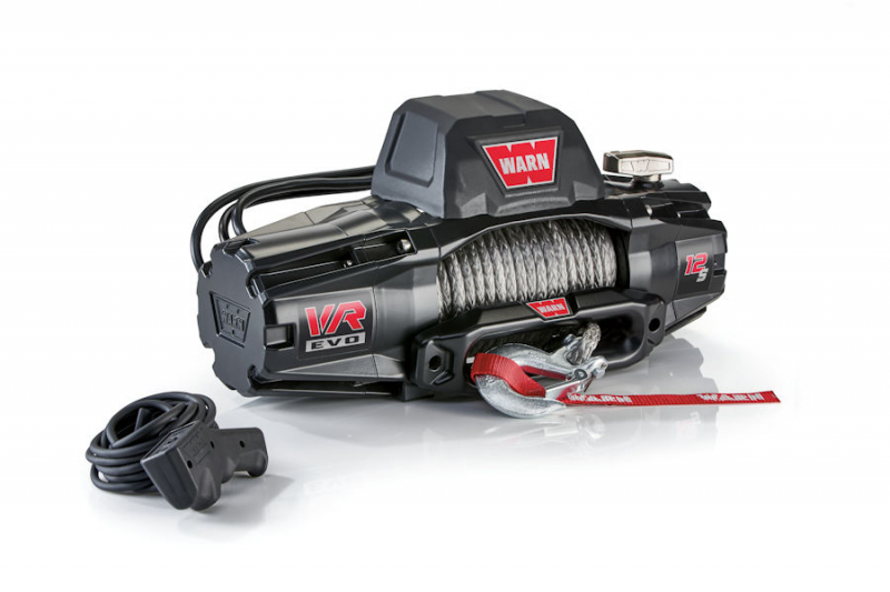 TREUIL WARN VR EVO 12S 5.4 TONNES 12V CORDE SYNTHETIQUE AVEC COMMANDE FILAIRE ET SANS FIL