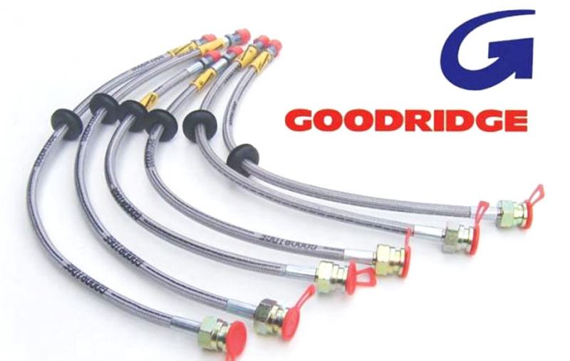 FLEXIBLES DE FREINS RENFORCEE QUALITE AVIATION POUR TOYOTA LJ70/73 APR&Egrave;S 1990 (PHARES CARR&Eacute;ES)