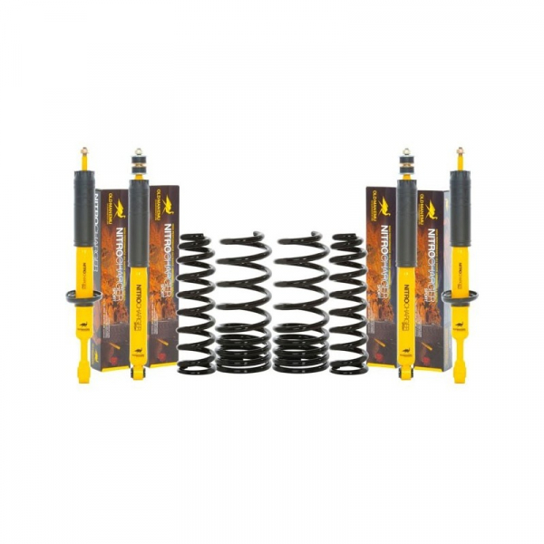 KIT DE SUSPENSION OME NITROCHARGER PLUS REHAUSSE +40/50MM TARAGE HD POUR TOYOTA KDJ120/125