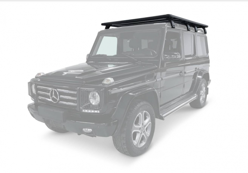 KIT GALERIE DE TOIT MODULAIRE RIVAL EN ALUMINIUM NOIR POUR MERCEDES CLASS G (1990-2018) (2435 x 1495 MM)